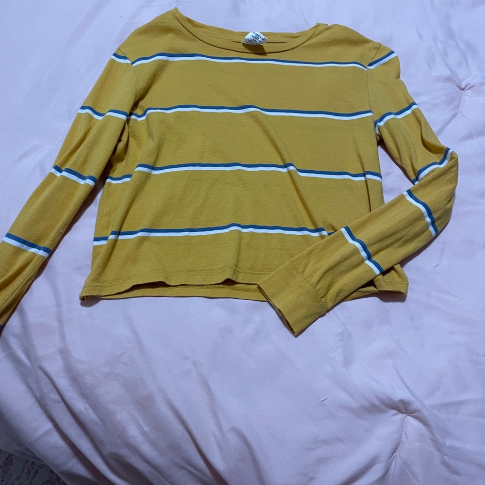 Yellow striped top